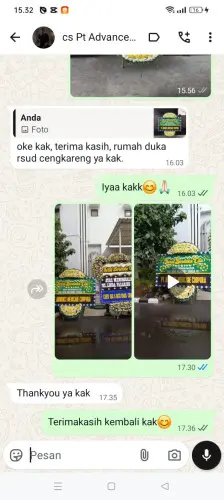 Testimonial Papan Bunga Pernikahan cikitu