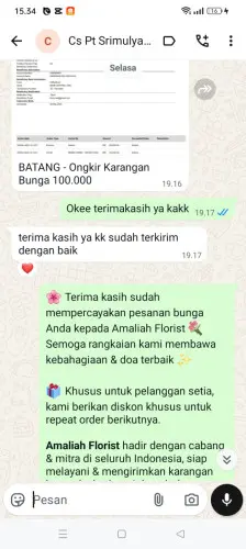 Testimonial Papan Bunga cikitu