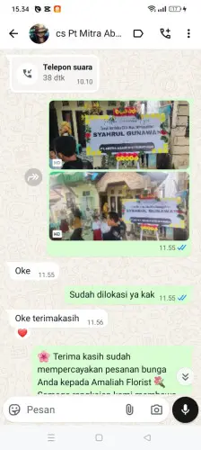 Testimonial Papan Bunga cikitu