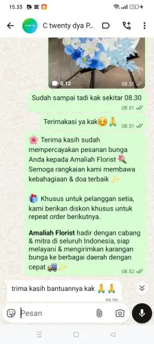 Testimonial Standing Flower cikitu