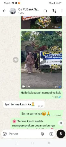 Testimonial Papan Bunga cikitu